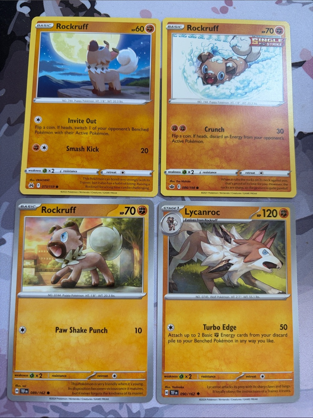 Rockruff & Lycanroc Evolution Line Lot | Crown Zenith + More | ✨5/$25✨